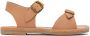 Misha & Puff Kids Tan Double Buckle Sandals - Thumbnail 1