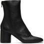MM6 Maison Margiela Black Double Function Heeled Boots - Thumbnail 1