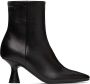 MM6 Maison Margiela Black Nappa Leather Heels - Thumbnail 1