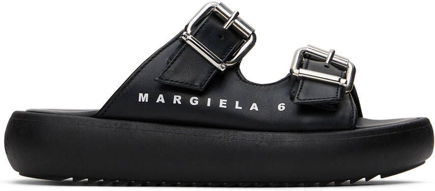 MM6 Maison Margiela Kids Black Buckle Sandals