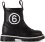 MM6 Maison Margiela Kids Black Logo Slip-On Boots - Thumbnail 1