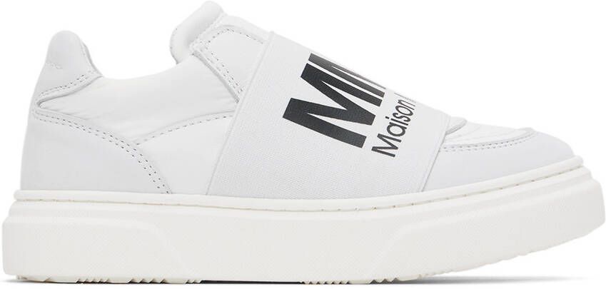 MM6 Maison Margiela Kids Gray & White Paneled Sneakers