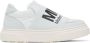 MM6 Maison Margiela Kids White & Grey Elastic Logo Sneakers - Thumbnail 1