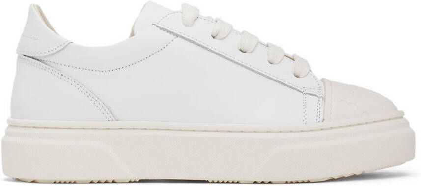 MM6 Maison Margiela Kids White Lace-Up Sneakers