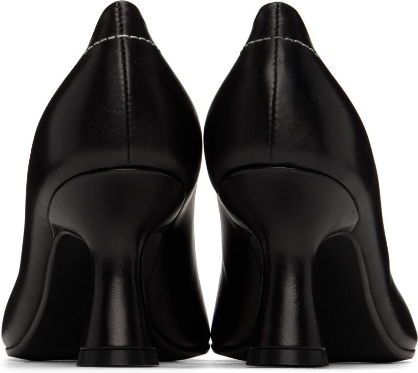 MM6 Maison Margiela Black 6-Stamp Heels