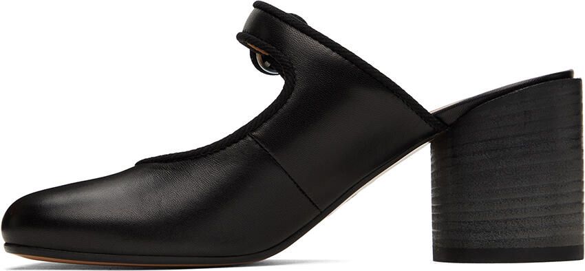 MM6 Maison Margiela Black Anatomic Mules - Picture 3