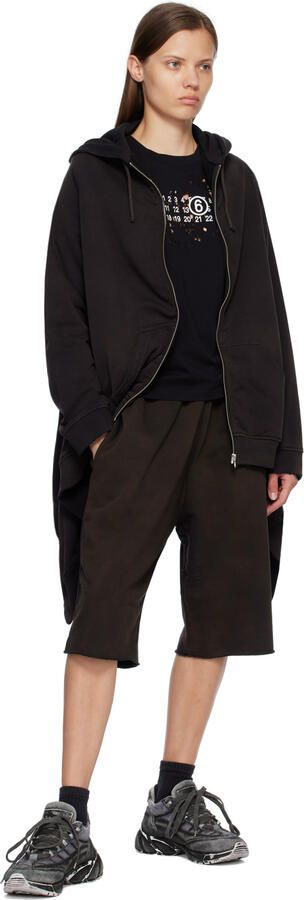 MM6 Maison Margiela Black Distressed Sneakers - Picture 3