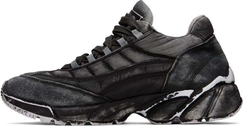 MM6 Maison Margiela Black Distressed Sneakers - Picture 2