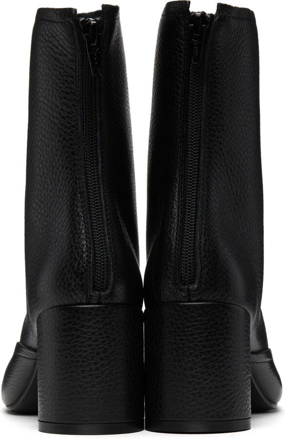MM6 Maison Margiela Black Double Function Heeled Boots - Picture 3