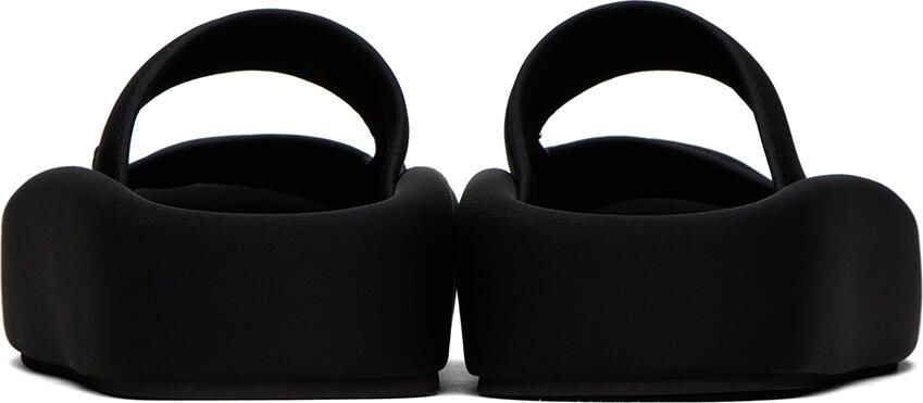 MM6 Maison Margiela Black Platform Sandals