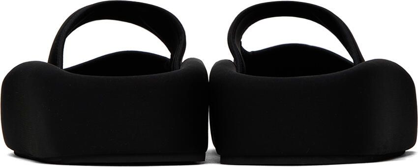 MM6 Maison Margiela Black Platform Slides - Picture 2