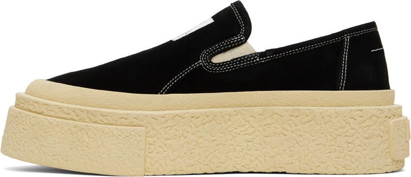 MM6 Maison Margiela Black Platform Sneakers - Picture 3