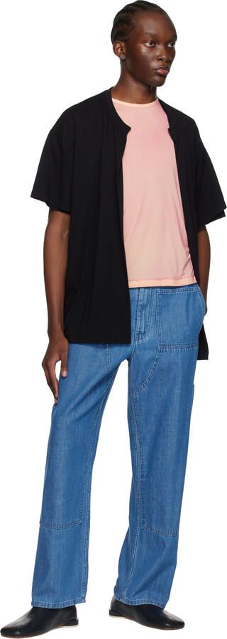 MM6 Maison Margiela Black Square Toe Loafers - Picture 2