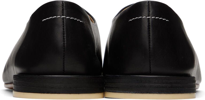 MM6 Maison Margiela Black Square Toe Loafers