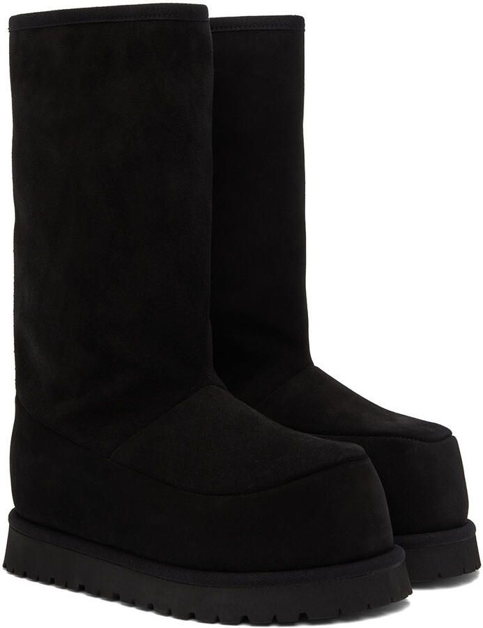 MM6 Maison Margiela Black Suede Boots - Picture 2