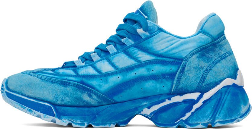 MM6 Maison Margiela Blue Distressed Sneakers - Picture 3
