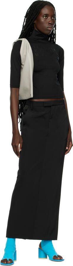 MM6 Maison Margiela Blue Open Toe Sock Heels - Picture 4