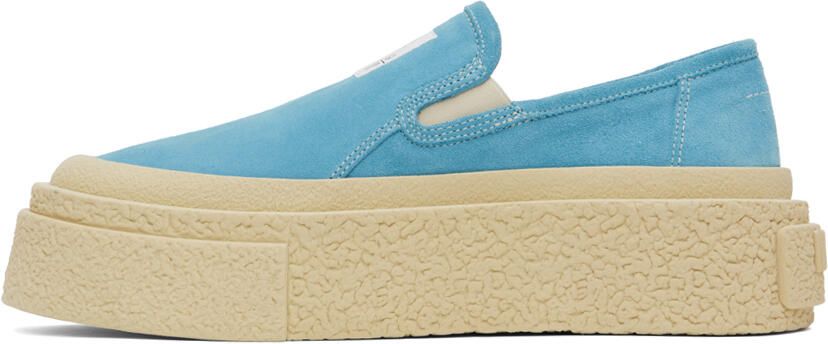 MM6 Maison Margiela Blue Platform Sneakers - Picture 3