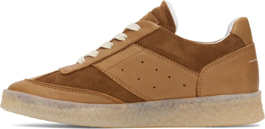 MM6 Maison Margiela Brown Paneled Sneakers - Picture 3