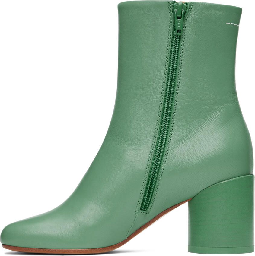 MM6 Maison Margiela Green Anatomic 70 Boots - Picture 2