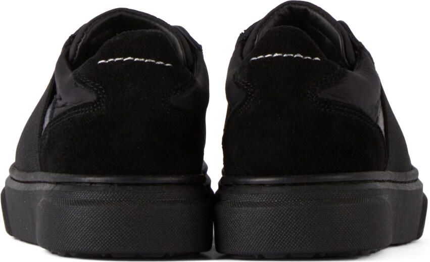 MM6 Maison Margiela Kids Black Logo Slip-On Sneakers