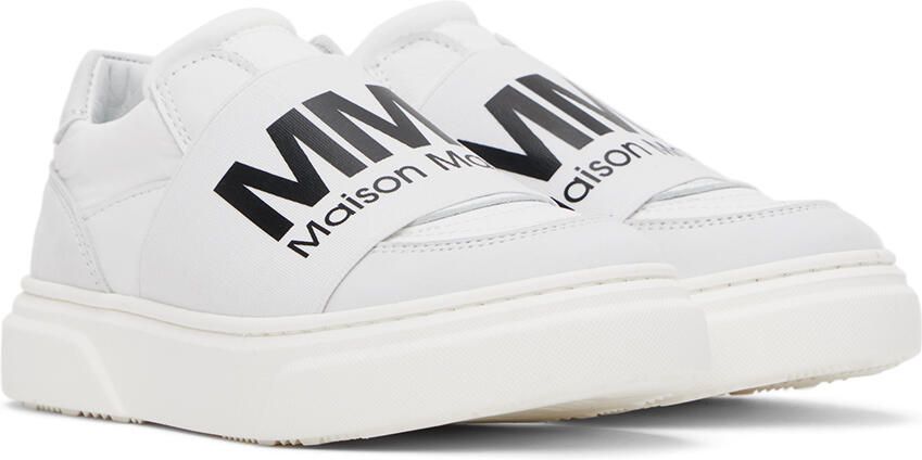 MM6 Maison Margiela Kids Gray & White Paneled Sneakers - Picture 2
