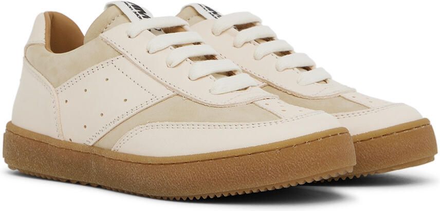 MM6 Maison Margiela Kids Off-White & Beige Paneled Sneakers - Picture 2