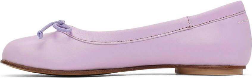 MM6 Maison Margiela Kids Purple Ballerina Flats - Picture 4
