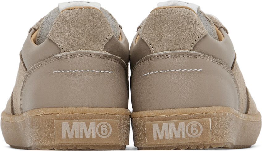 MM6 Maison Margiela Kids Tan Paneled Sneakers - Picture 4