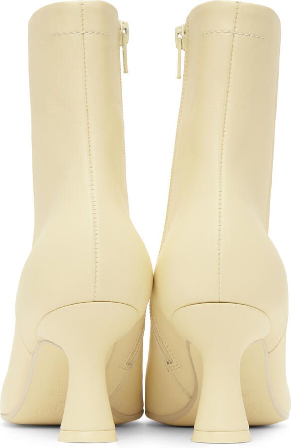 MM6 Maison Margiela Off-White 6-Stamp Boots - Picture 3