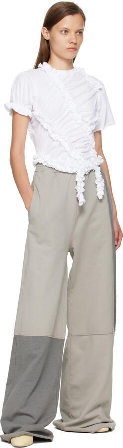 MM6 Maison Margiela Off-White 6-Stamp Boots - Picture 4