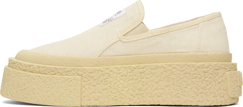 MM6 Maison Margiela Off-White Platform Sneakers - Picture 3