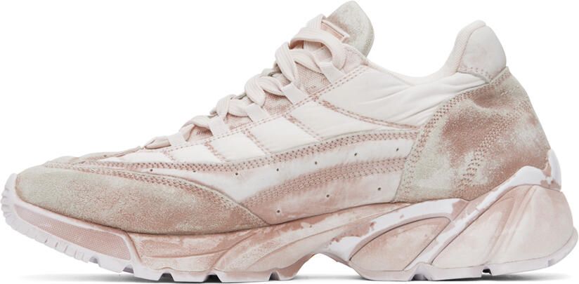 MM6 Maison Margiela Pink Distressed Sneakers - Picture 3