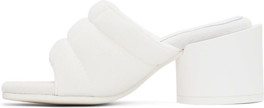 MM6 Maison Margiela White Clinic Heeled Sandals - Picture 3