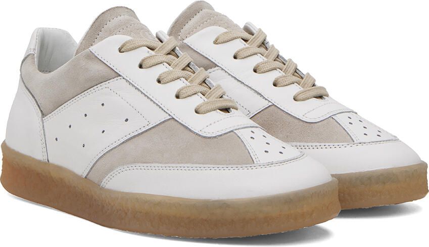 MM6 Maison Margiela White Court Sneakers - Picture 2