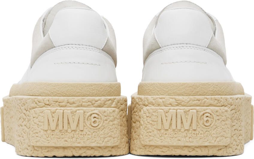 MM6 Maison Margiela White Platform Sneakers