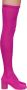 MM6 Maison Margiela Pink Thigh-High Sock Boots - Thumbnail 1