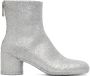 MM6 Maison Margiela Silver Glitter Boots - Thumbnail 1