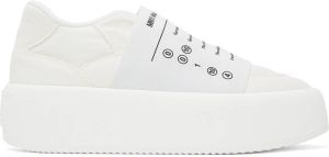 MM6 Maison Margiela White Logo Platform Sneakers