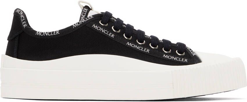 Moncler Black Canvas Glissiere Sneakers
