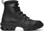 Moncler Black Leather Helis Boots - Thumbnail 1