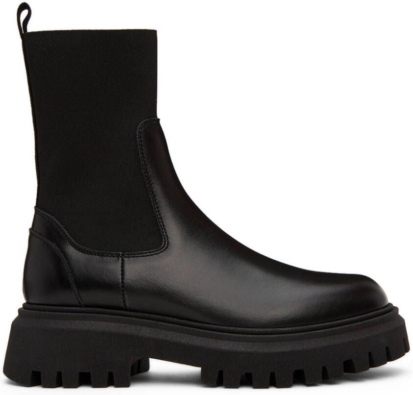 Moncler Enfant Kids Black Petit Neue Chelsea Boots