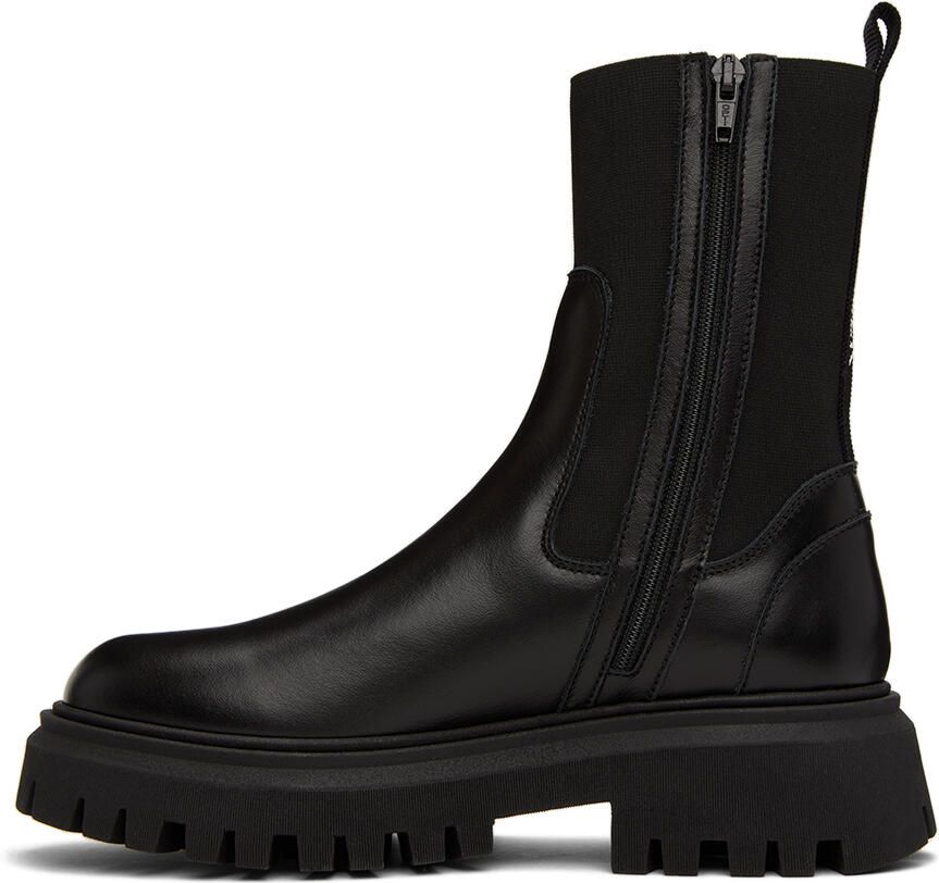 Moncler Enfant Kids Black Petit Neue Chelsea Boots - Picture 3