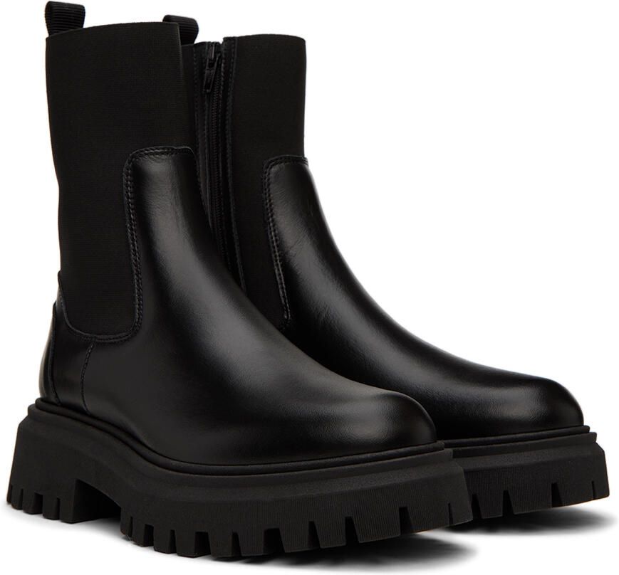 Moncler Enfant Kids Black Petit Neue Chelsea Boots - Picture 2