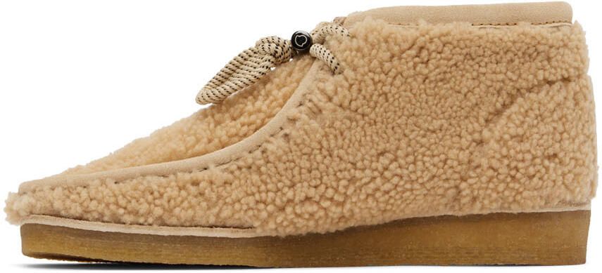 Moncler Genius 2 Moncler 1952 Beige Clarks Edition Wallabee Boots - Picture 3