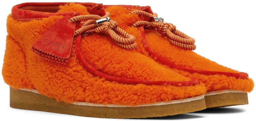 Moncler Genius 2 Moncler 1952 Orange Clarks Edition Wallabee Boots - Picture 2
