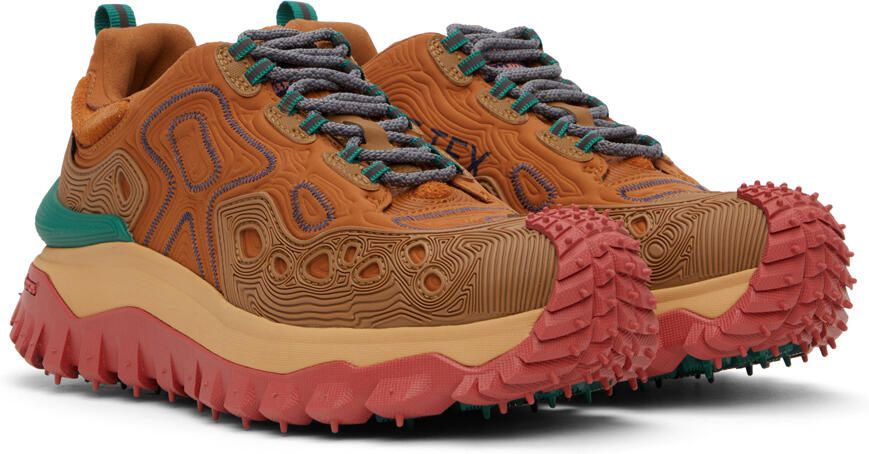 Moncler Genius Moncler Salehe Bembury Orange Trailgrip Grain Sneakers - Picture 2