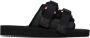 Moncler Khaki & Black Slideworks Sandals - Thumbnail 1