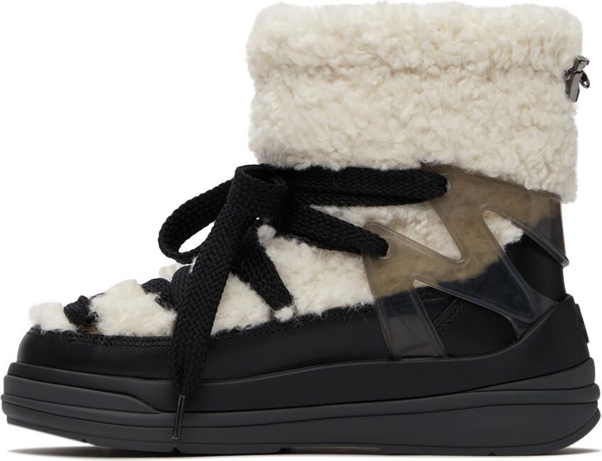 Moncler Beige & Black Insolux M Boots - Picture 3