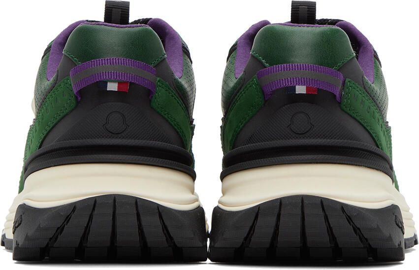 Moncler Beige & Green Lite Runner Sneakers